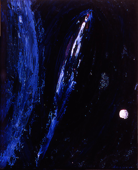Out and Beyond, Oil & enamel on masonite,  17 x 14 in., 1965