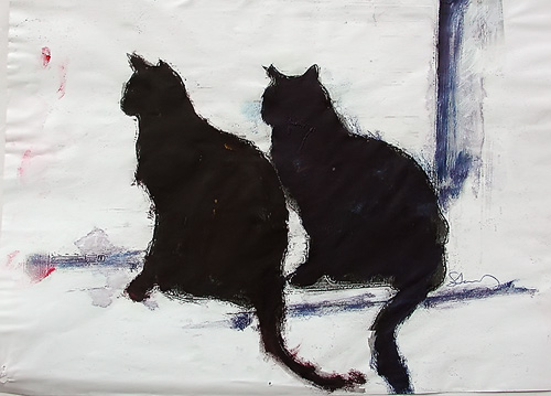 38 Study Two Cats 2000