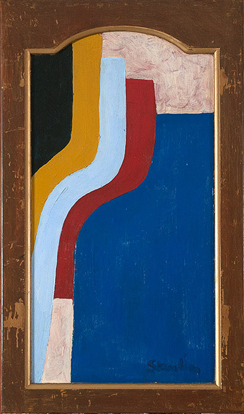 05 Stranded, Oil on wood panel, 22 x 13 in., 1971