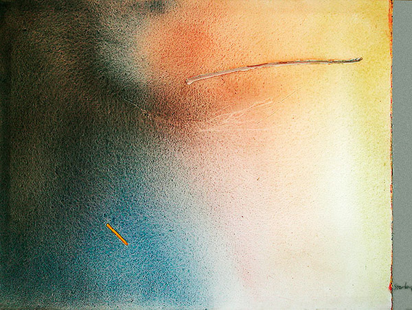 10 Birth Edge, acrylic on canvas, 36 x  48in., 1989