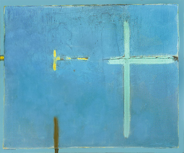 06 Fossil of the Thought, acrylic on canvas, 36 x 44 in., 1982