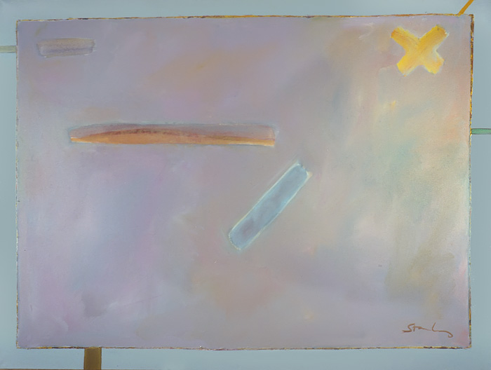 Mixed Teritories, acrylic on canvas, 36 x 48 in., 1983